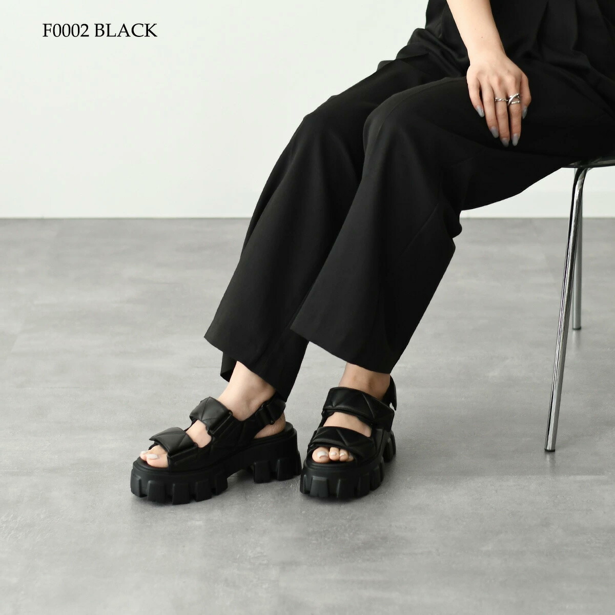 楽天市場】PRADA プラダ レザーサンダル シューズ モノリス 1X439N 038