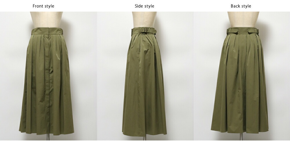 楽天市場】lelill（レリル）サイドベルト フレアスカート【 40代 50代