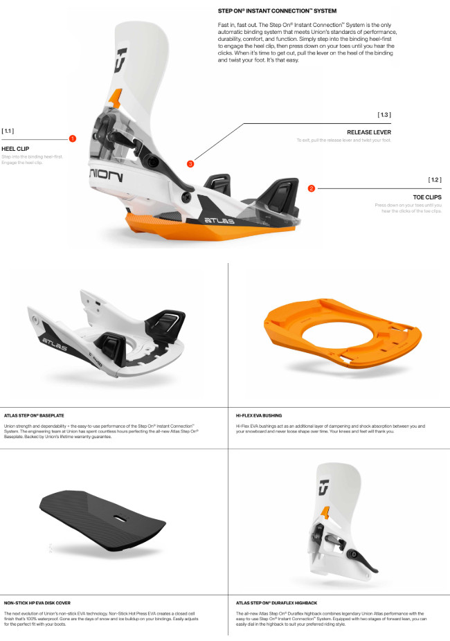 楽天市場】25-26 UNION ユニオン ATLAS STEP ON アトラス ステップオン