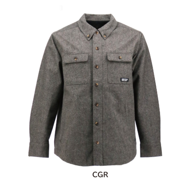 楽天市場】23-24 VESP べスプ VPMJ1039 Tweed Wool Shirts Jacket