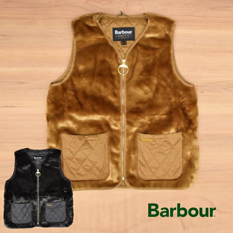 楽天市場】BARBOUR (バブアー) KARIN FAUX FUR GILET / VEST (ファー