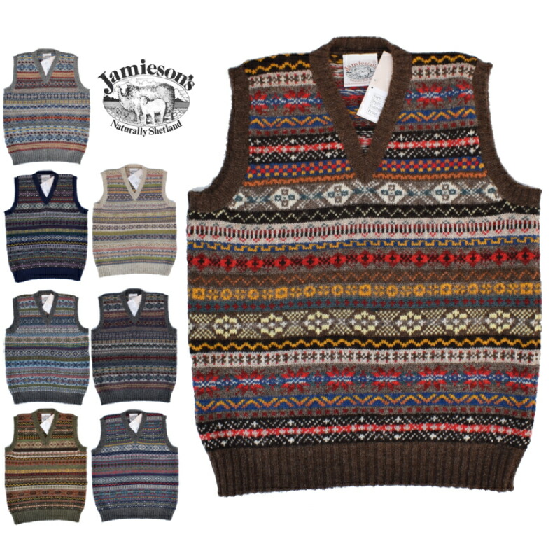 楽天市場】JAMIESON'S(ジャミーソンズ)【MADE IN ENGLAND】 FAIR ISLE