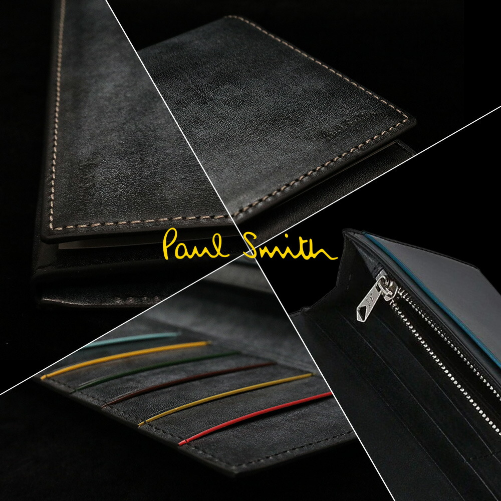 楽天市場】ポールスミス 財布 Paul Smith メンズ ワックスレザー 長