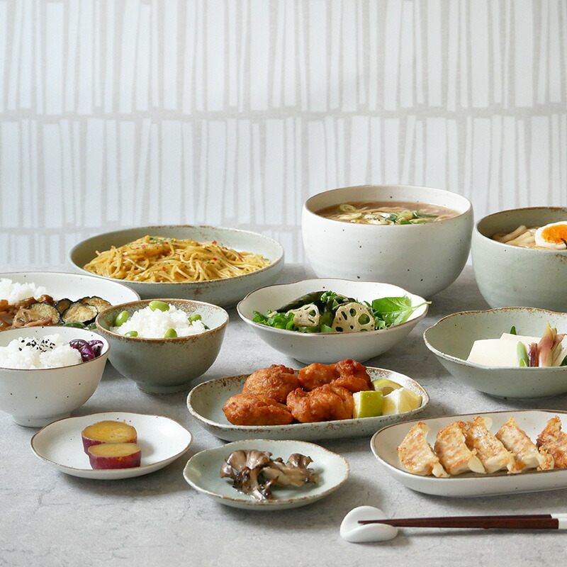 楽天市場】ひより 和食器 12点セット 粉引/窯変渋草 二人用セット福袋