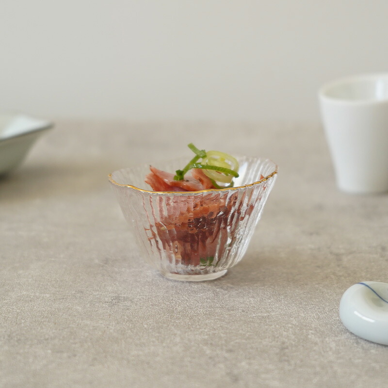 楽天市場】珍味入れ 小付 金縁硝子豆鉢 和食器 洋食器 おしゃれ お皿