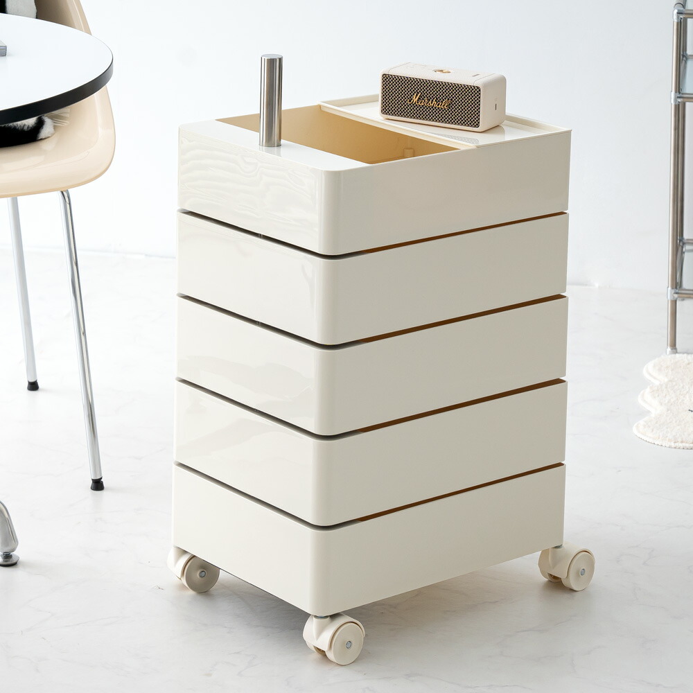 楽天市場】ワゴン キャスター付き ファイルワゴン おしゃれ 回転 回転