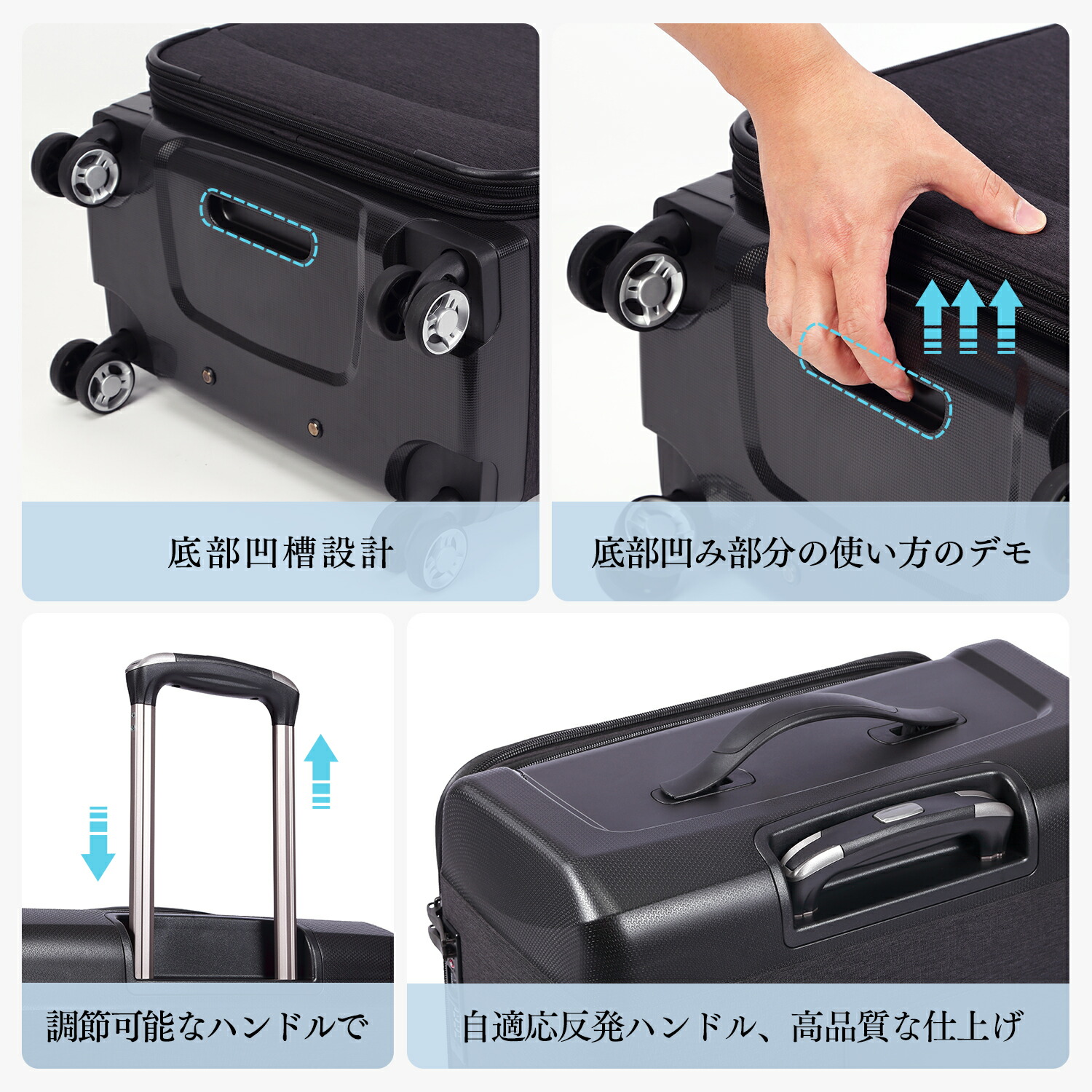 楽天市場】【uniwalker】ソフトキャリーケース 機内持ち込み 軽量