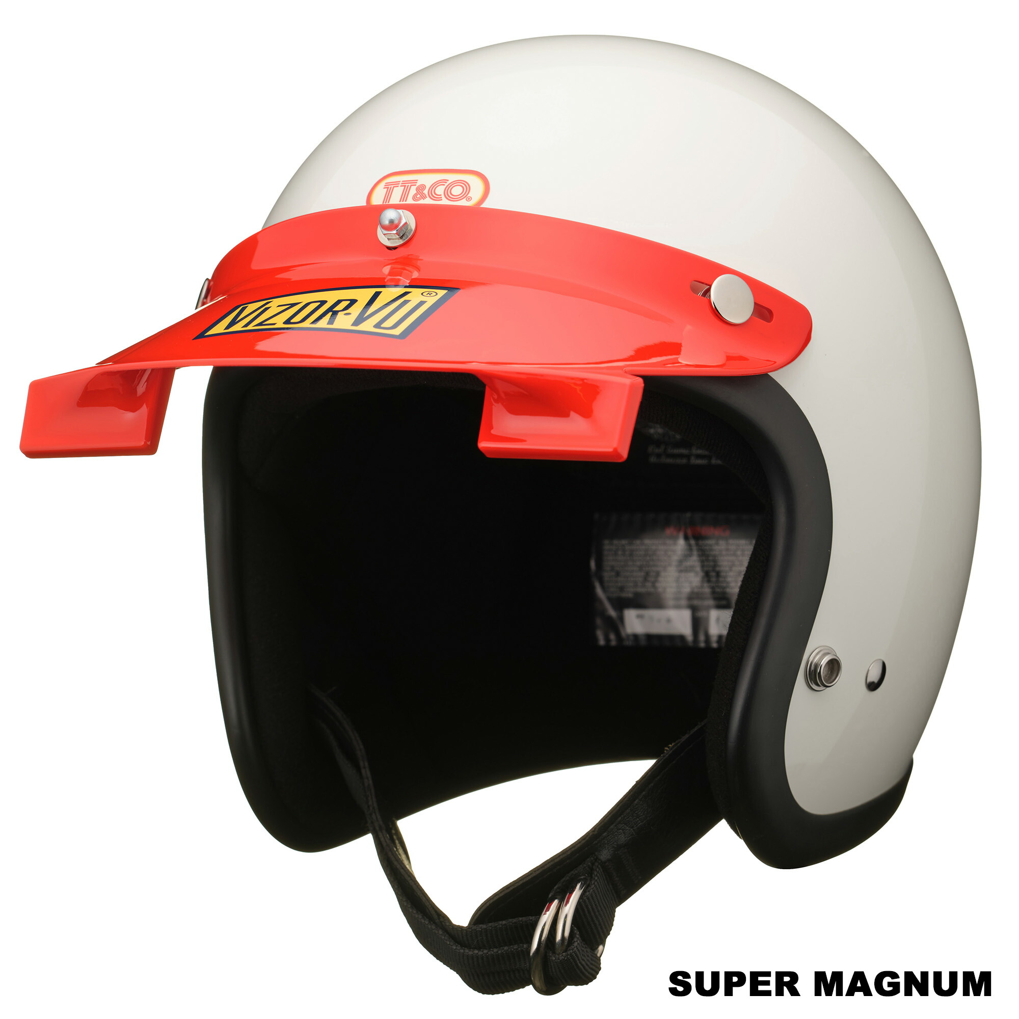 楽天市場】TT&CO. バイザービュー オレンジ ジェットヘルメット