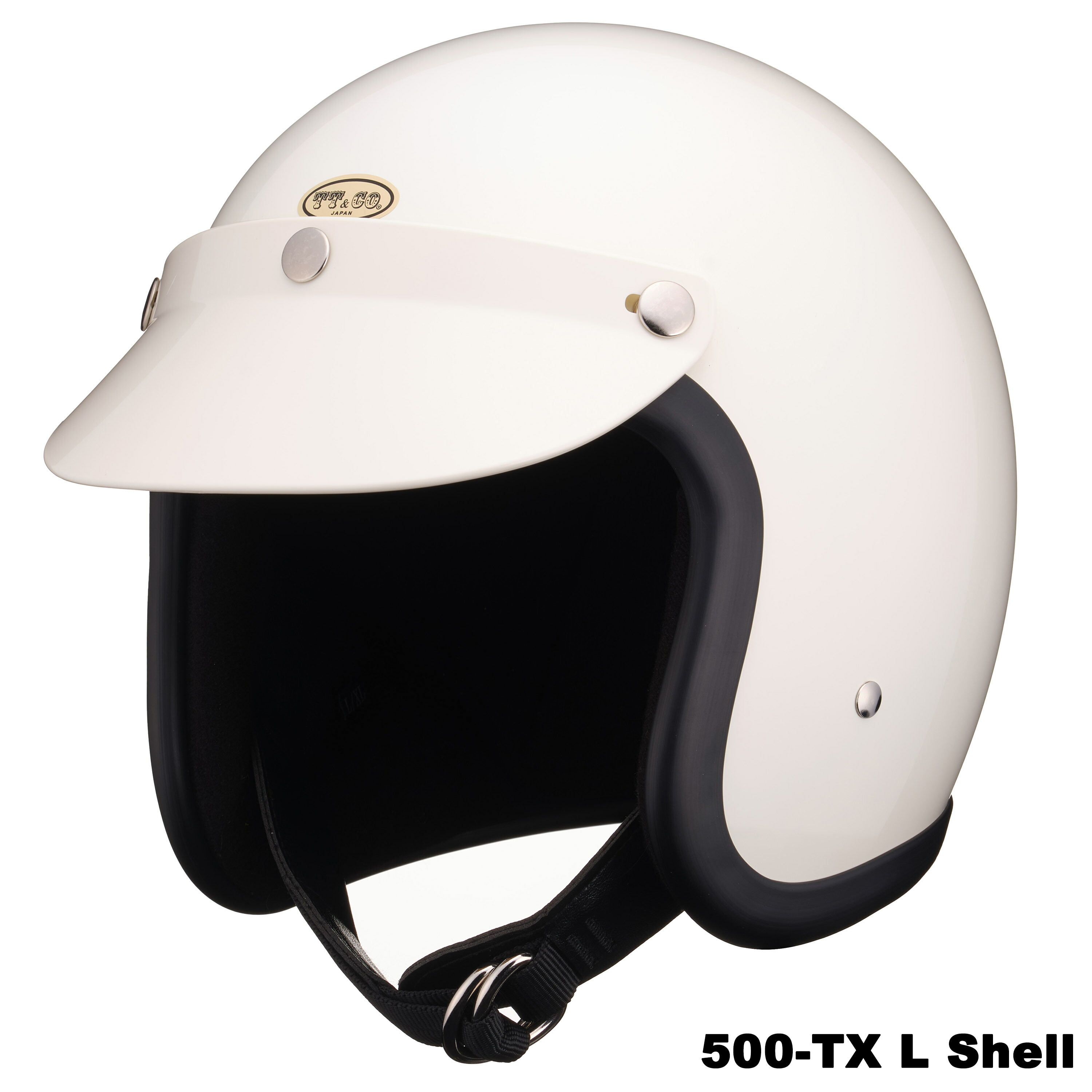 楽天市場】TT&CO. FIRST VISOR アイボリー ジェットヘルメット