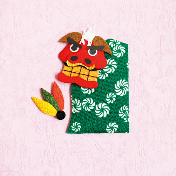 楽天市場】ちりめんパーツ 押絵 獅子舞セット 正月 : 手芸材料の専門店