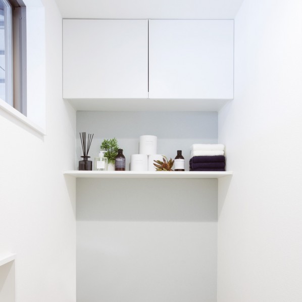 楽天市場】南海プライウッド トイレ上部収納 クリアホワイト TJHD-CW-A