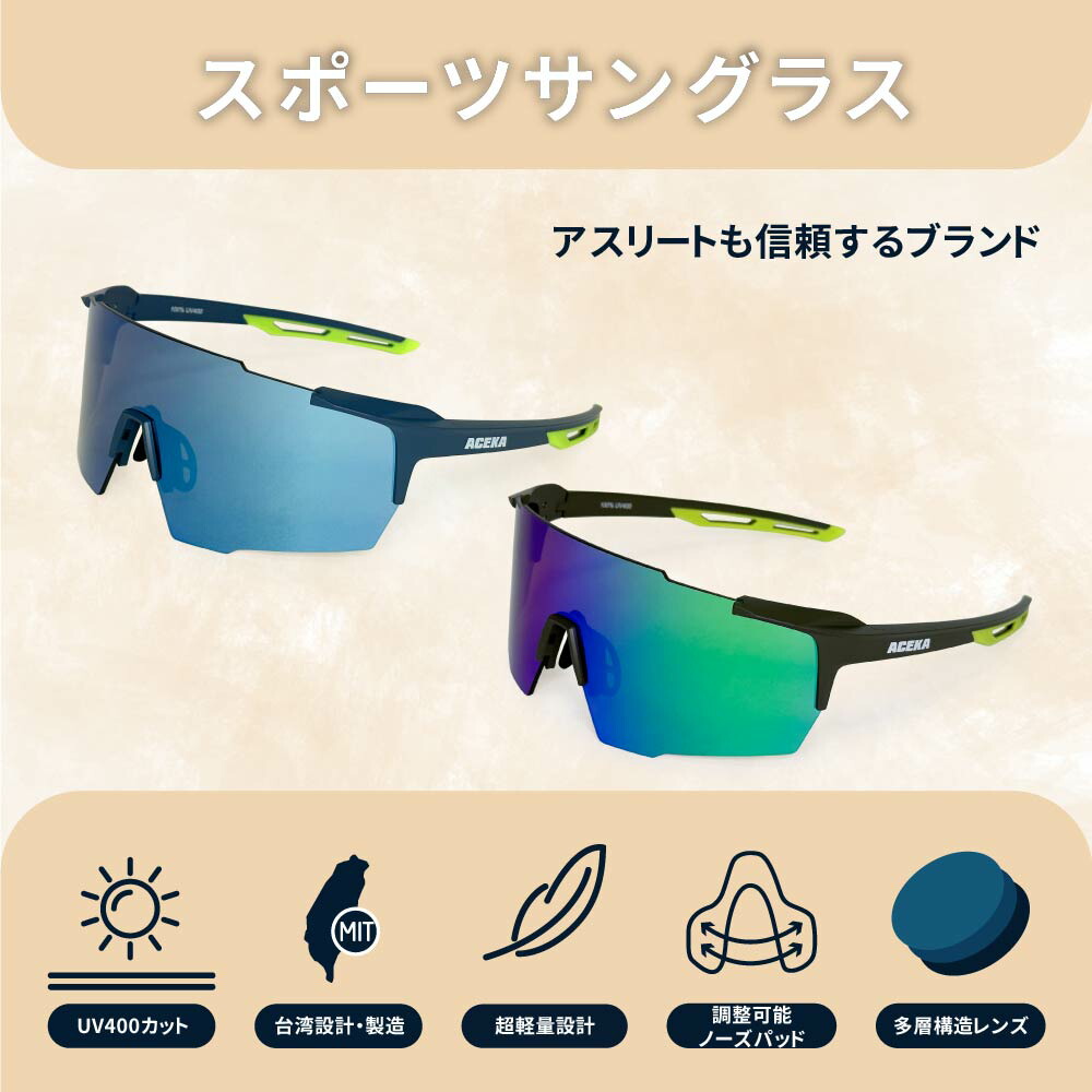 楽天市場】リムレス スポーツ サングラス 2色 軽量 紫外線 UVカット