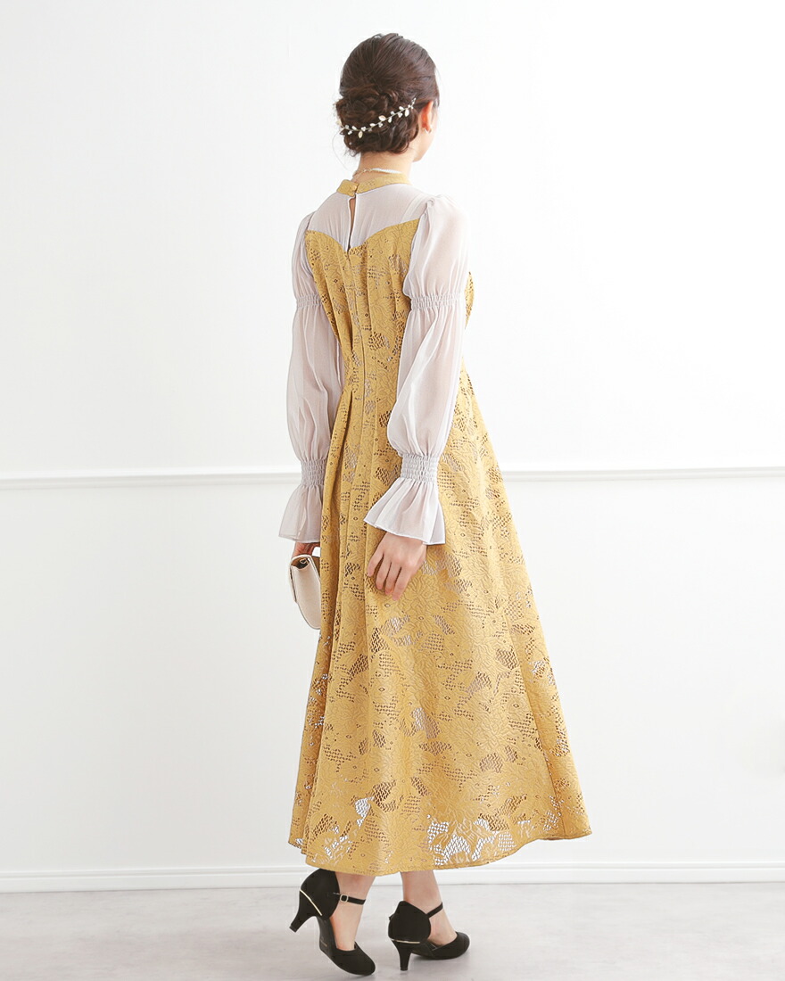 楽天市場】アシンメトリータックドレス パーティードレス 結婚式