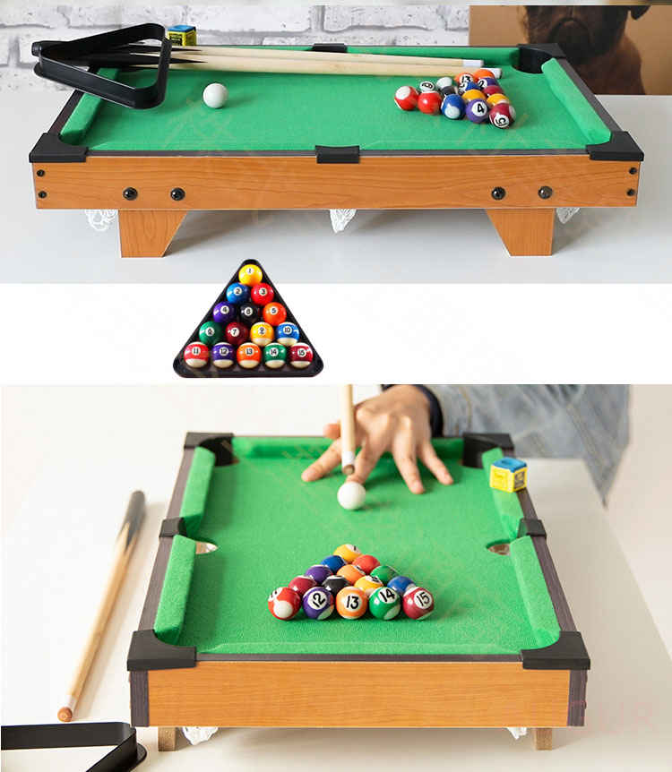 楽天市場】ミニビリヤード台セット テーブルゲームレジャーゲーム 玩具