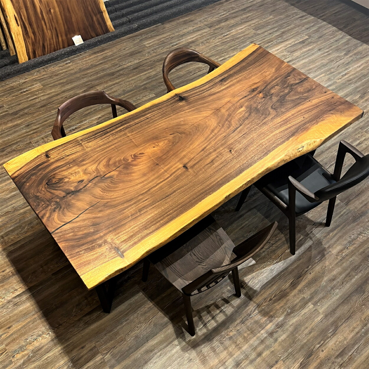 楽天市場】一枚板 テーブル モンキーポッド 4人用 6人用 ダイニング