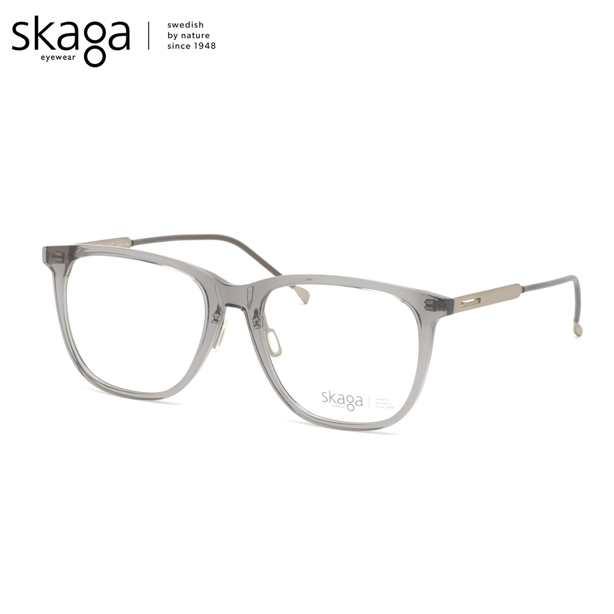 楽天市場】スカーガ SK2876LB 035 55 メガネ skaga ALG クリアグレー
