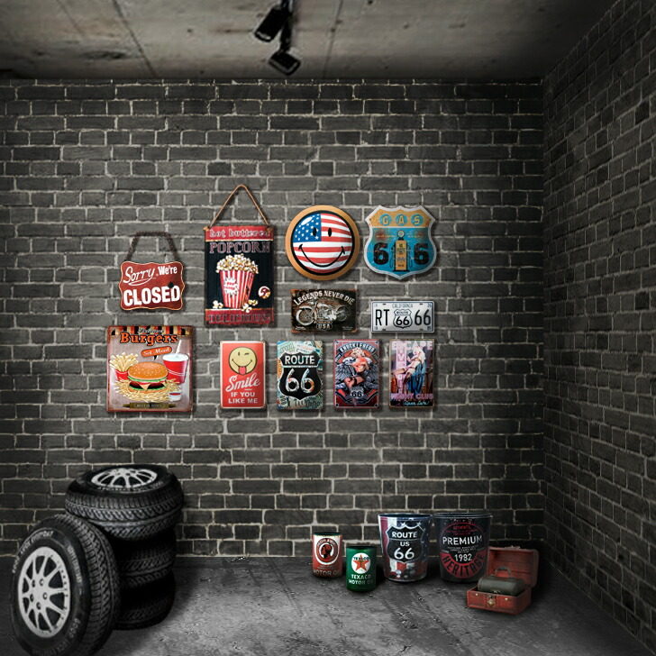 楽天市場】アメリカン雑貨 サインプレート ブリキ看板 USA フラッグ