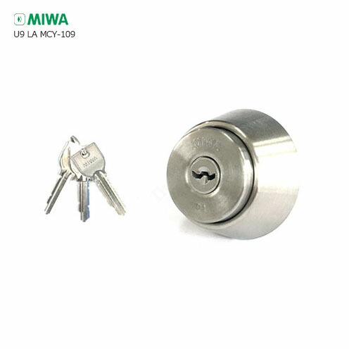 楽天市場】MIWA U9 LA(DA).CY 扉厚33-41mm ST シルバー色 キー3本付 LA