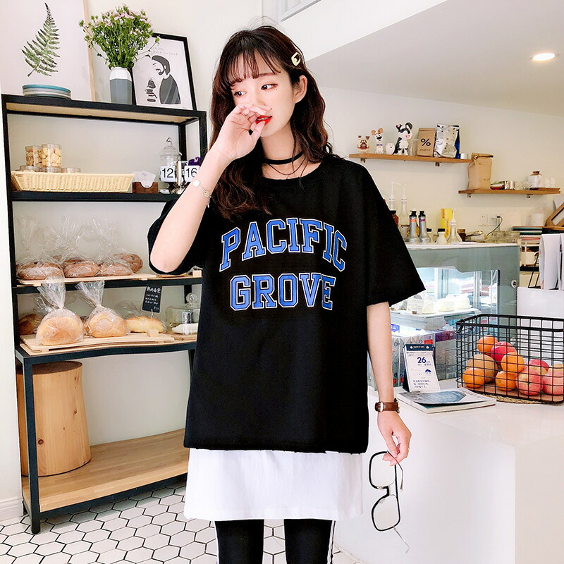 楽天市場】つけ裾 スリットレイヤードTシャツ 付け裾 レイヤード