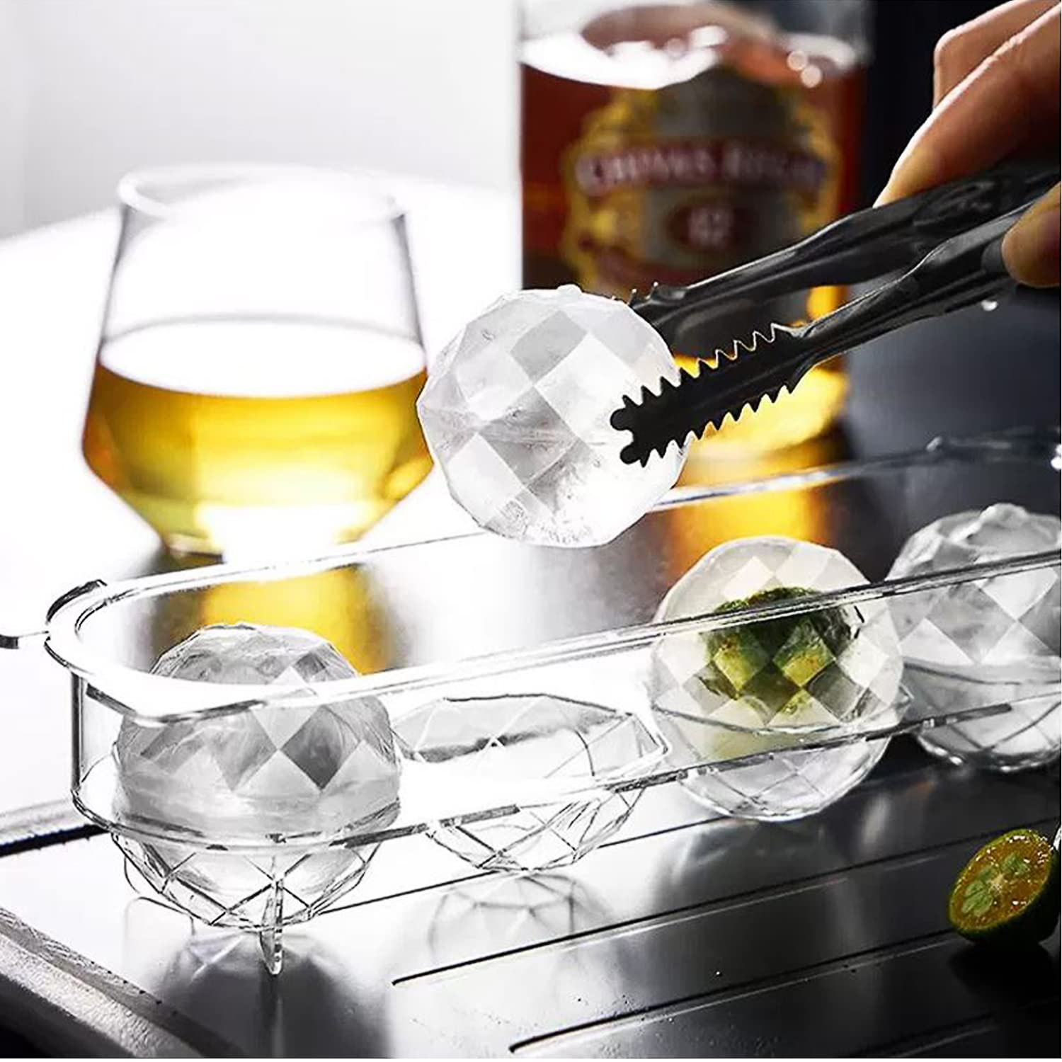 楽天市場】製氷皿、製氷器、氷作る容器、ダイヤモンドアイスボール作成