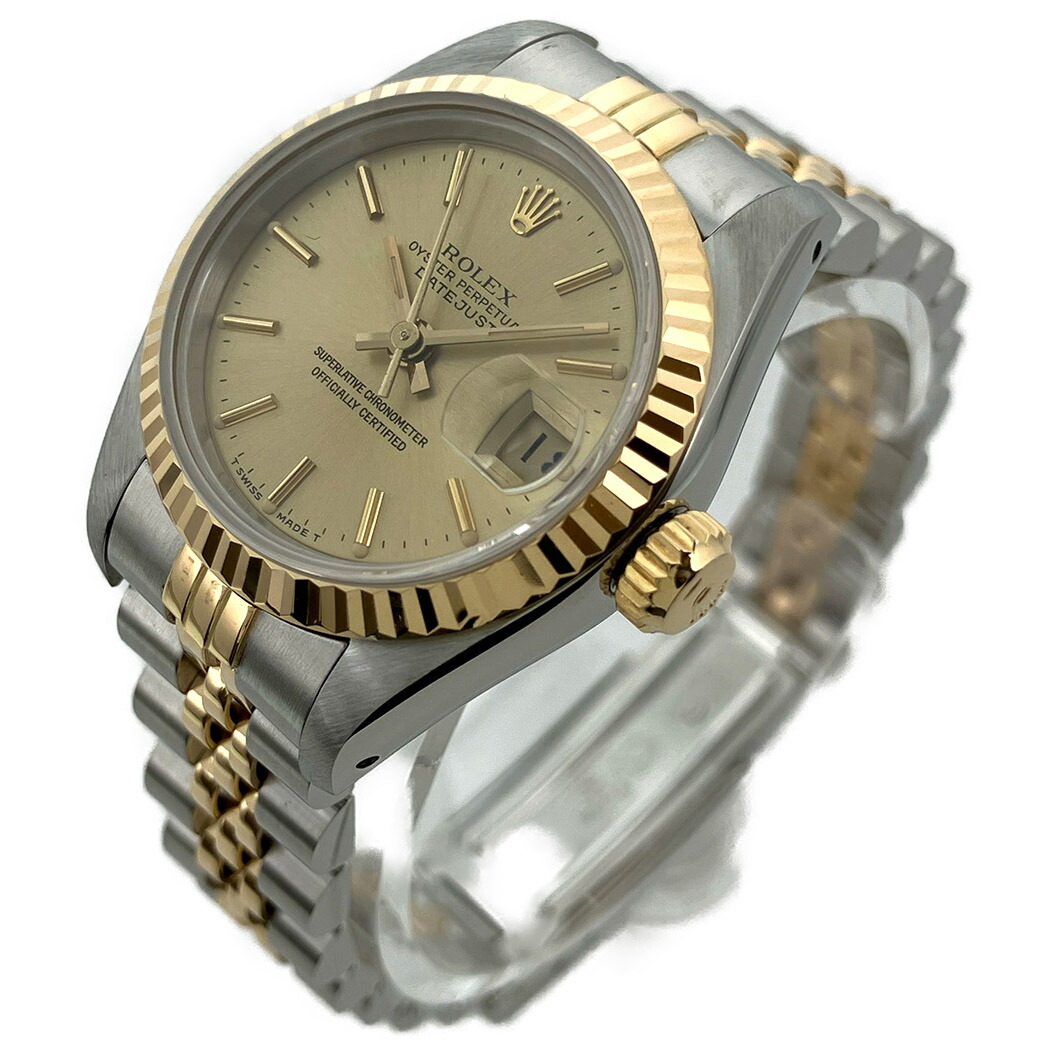 楽天市場】ロレックス□ デイトジャスト レディ 69173 9番台 ゴールド