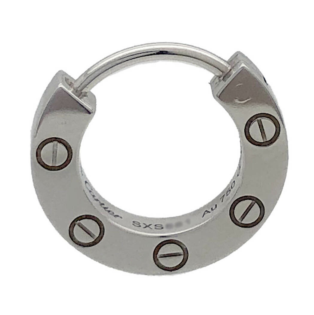 楽天市場】カルティエ□ ラブシングルイヤリング ピアス 片耳用 750 WG