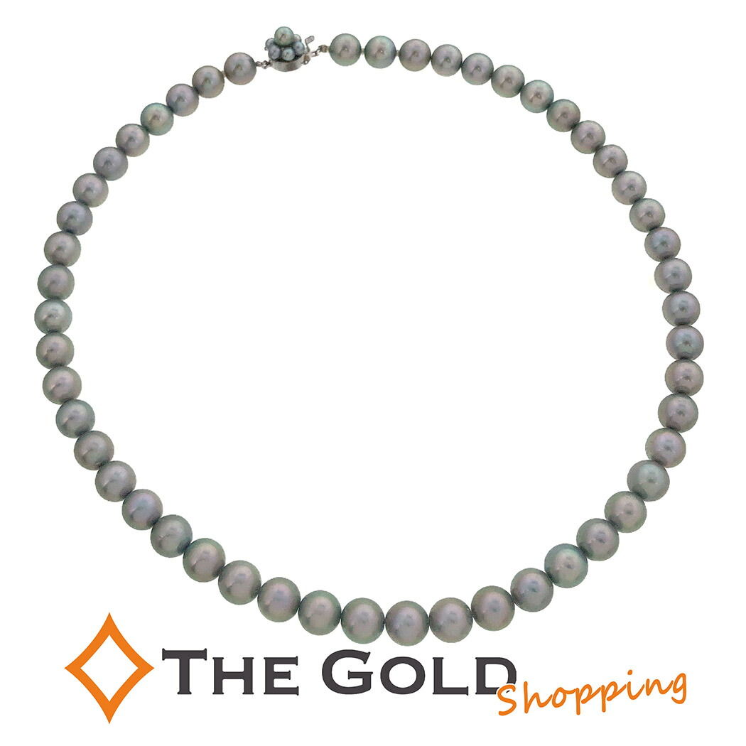 楽天市場】TASAKI□ グレーパール ブラックパール ネックレス 約8.5mm