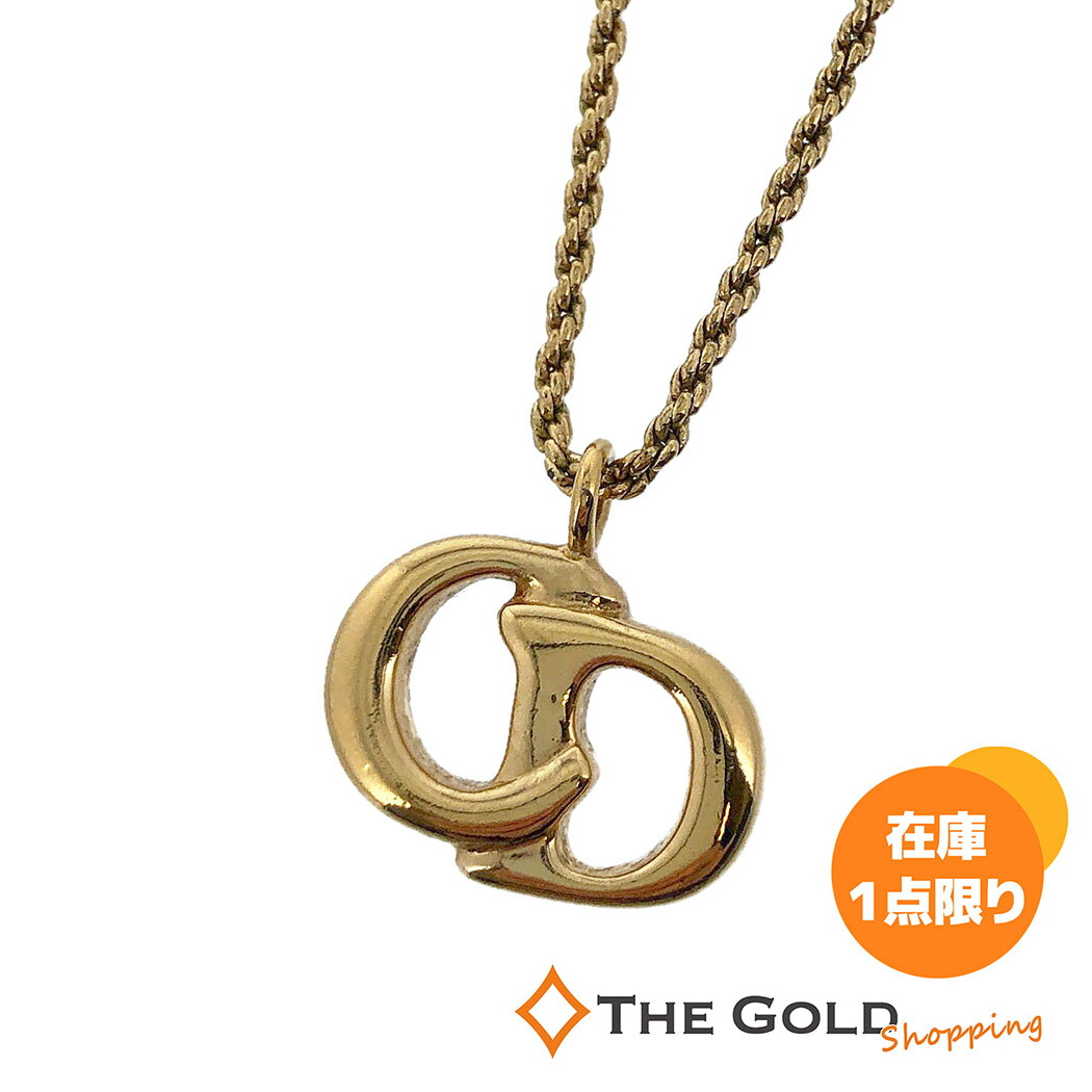 楽天市場】Christian Dior□ CDロゴ ネックレス ネックレス ゴールド