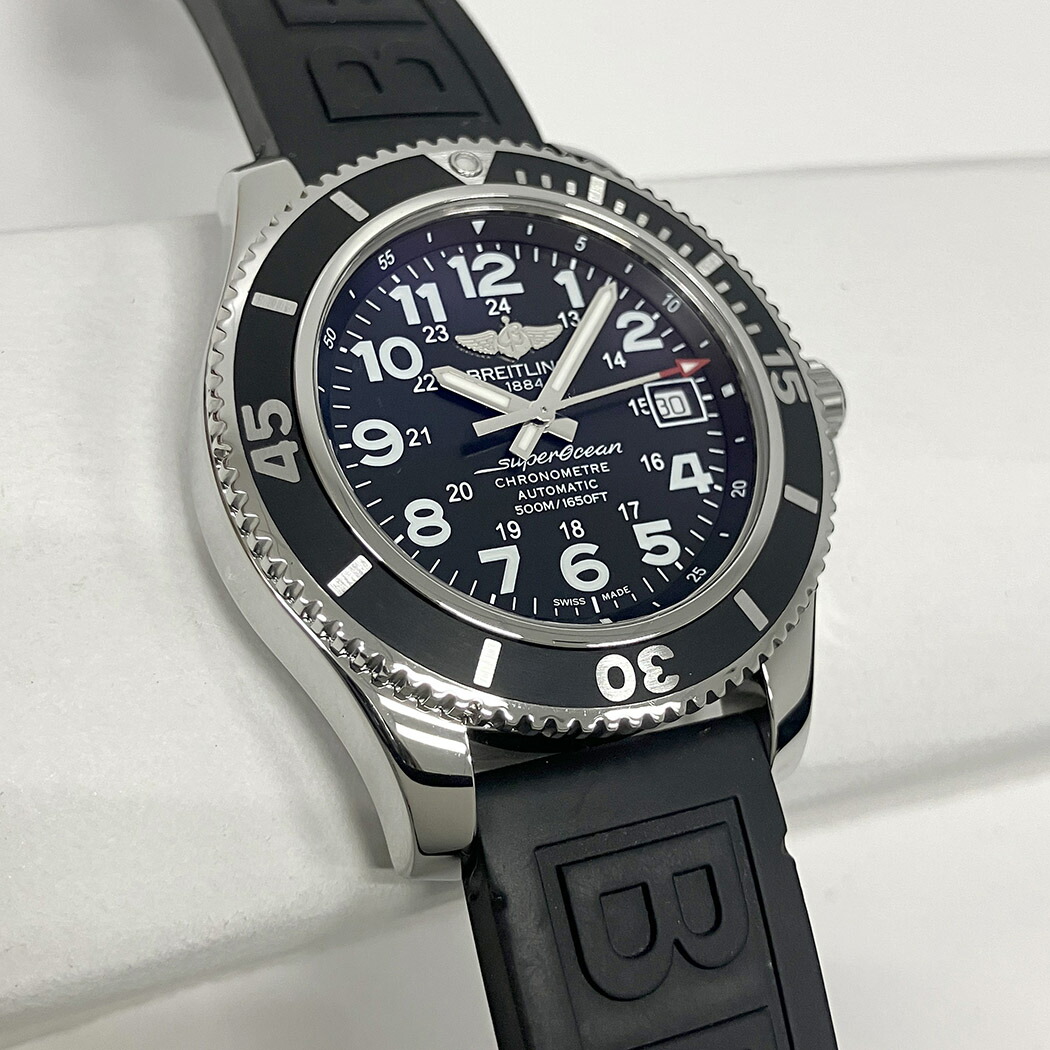 Breitling スーパーオーシャンⅡ ブラックラバー時計