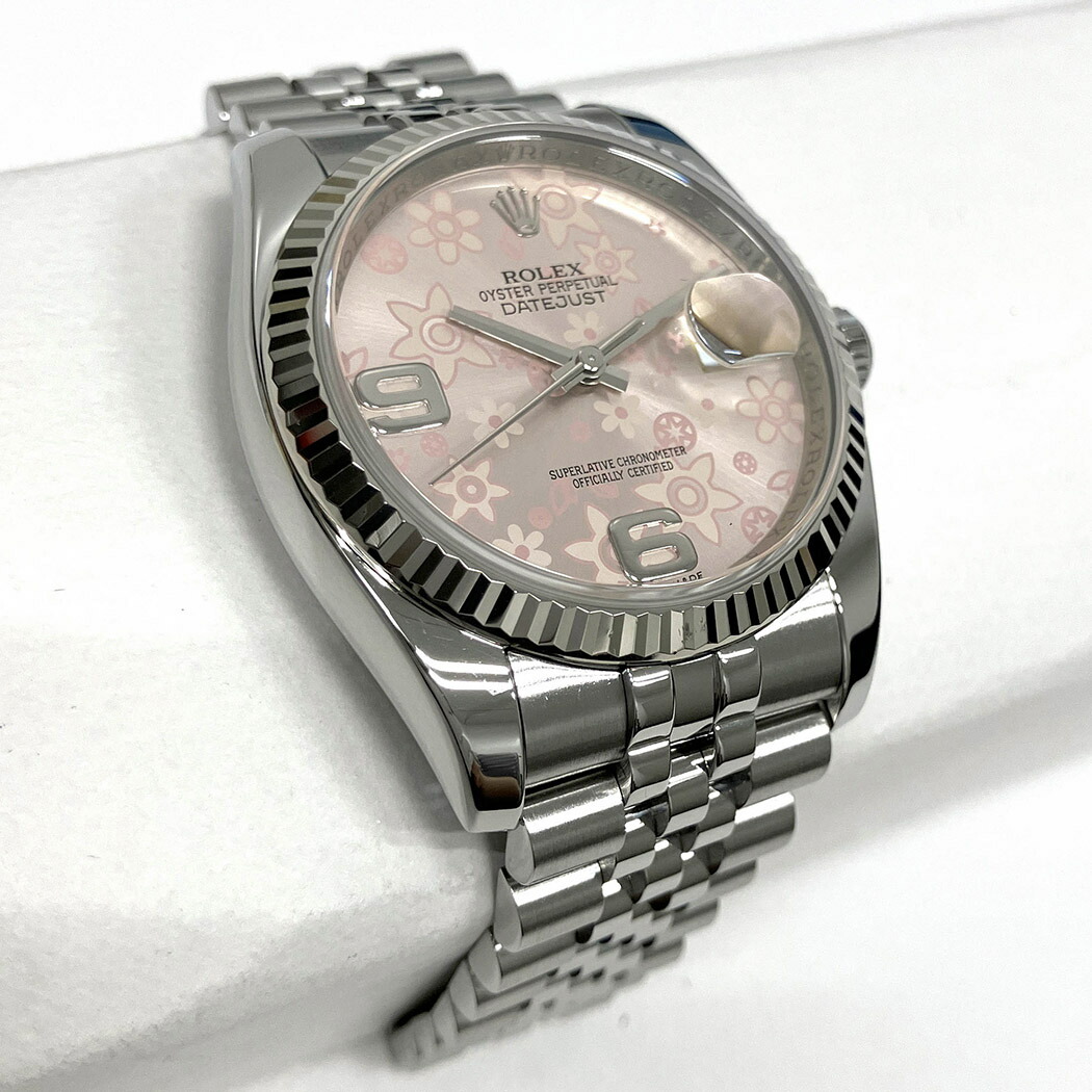 楽天市場】ROLEX□ デイトジャスト 116234 仕上げ済 ピンクフラワー