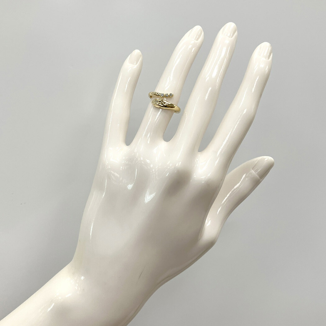 楽天市場】Tiffany&Co. スネーク リング 仕上げ済 3Pダイヤモンド 10号