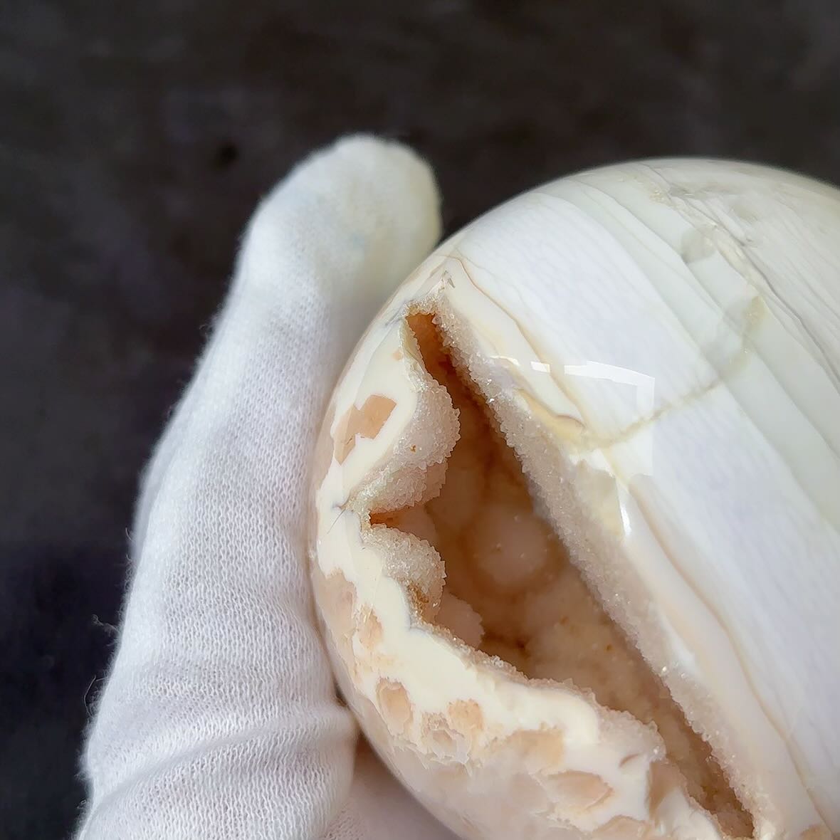 楽天市場】天然石 レア! 希少 ピンク ジオード アゲート メノウ