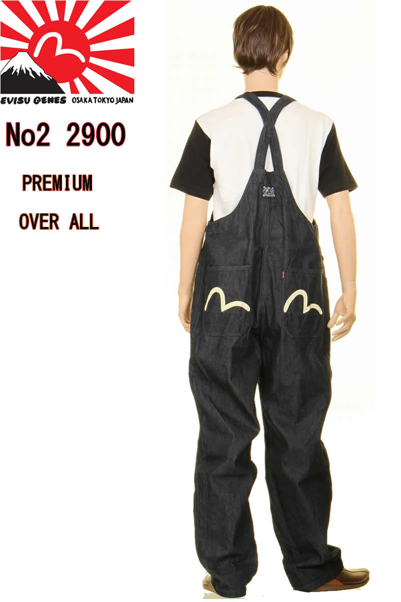 楽天市場】EVISU JEANS エヴィス ジーンズ EOD-2900 OVERALL エヴィス