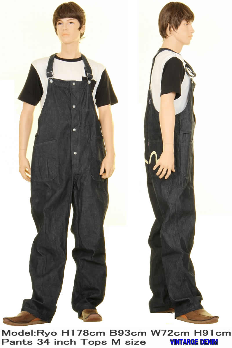 楽天市場】EVISU JEANS エヴィス ジーンズ EOD-2900 OVERALL エヴィス