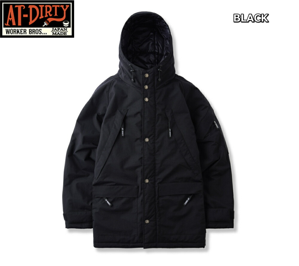 楽天市場】AT-DIRTY ATD HEAVY MOUNTAIN PARKA BLACK アットダーティー