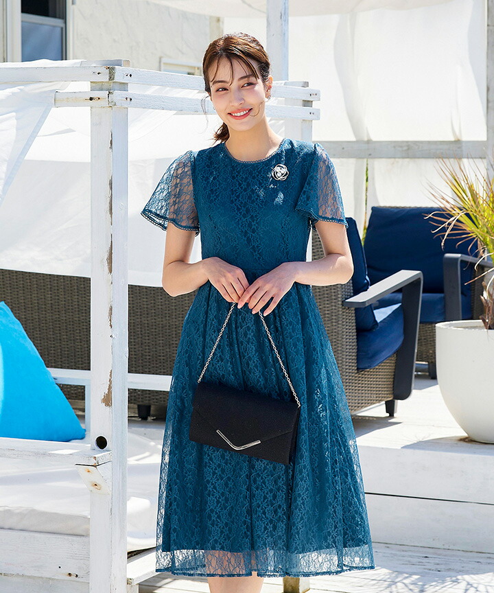 楽天市場】【楽天スーパーセール！50％OFF!!】フレアスリーブ総レース