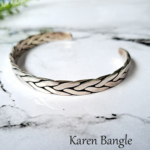 楽天市場】【送料無料】カレンシルバー カレン族バングル シルバー925