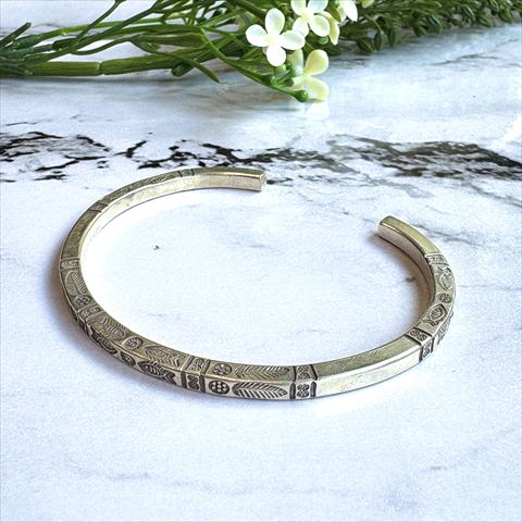 楽天市場】【クーポン】【送料無料】カレンシルバー カレン族バングル