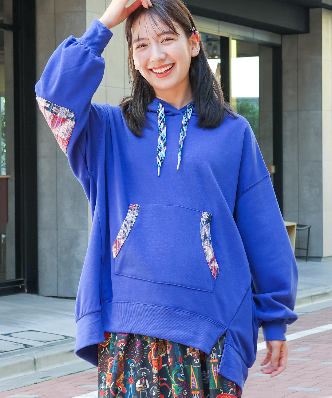 楽天市場】【SALE】シャギーボアポカフーディーパッチプルオーバー