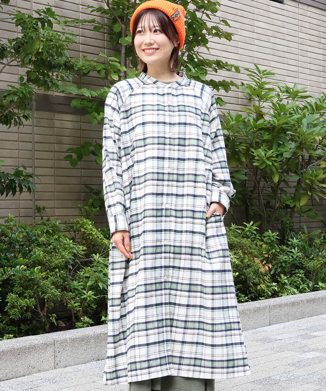 楽天市場】【SALE】リャマ刺繍チェックシャツワンピース ／ 羽織り 軽