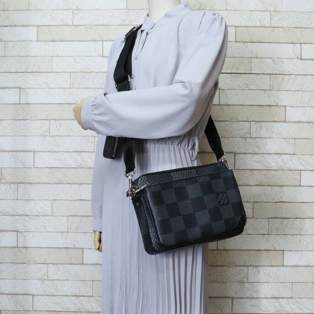 楽天市場】ルイヴィトン トリオメッセンジャー ダミエグラフィット