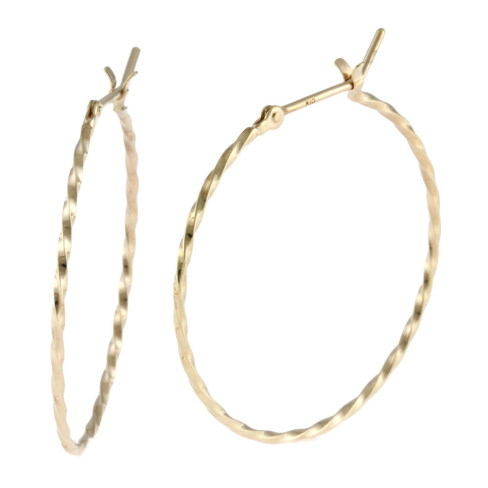 楽天市場】【送料無料】【中古】 agete アガット K10 ピアス フープ