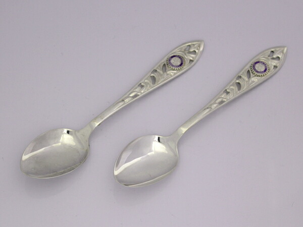 楽天市場】【中古】SILVER 銀製スプーン 2本セット ROTARY
