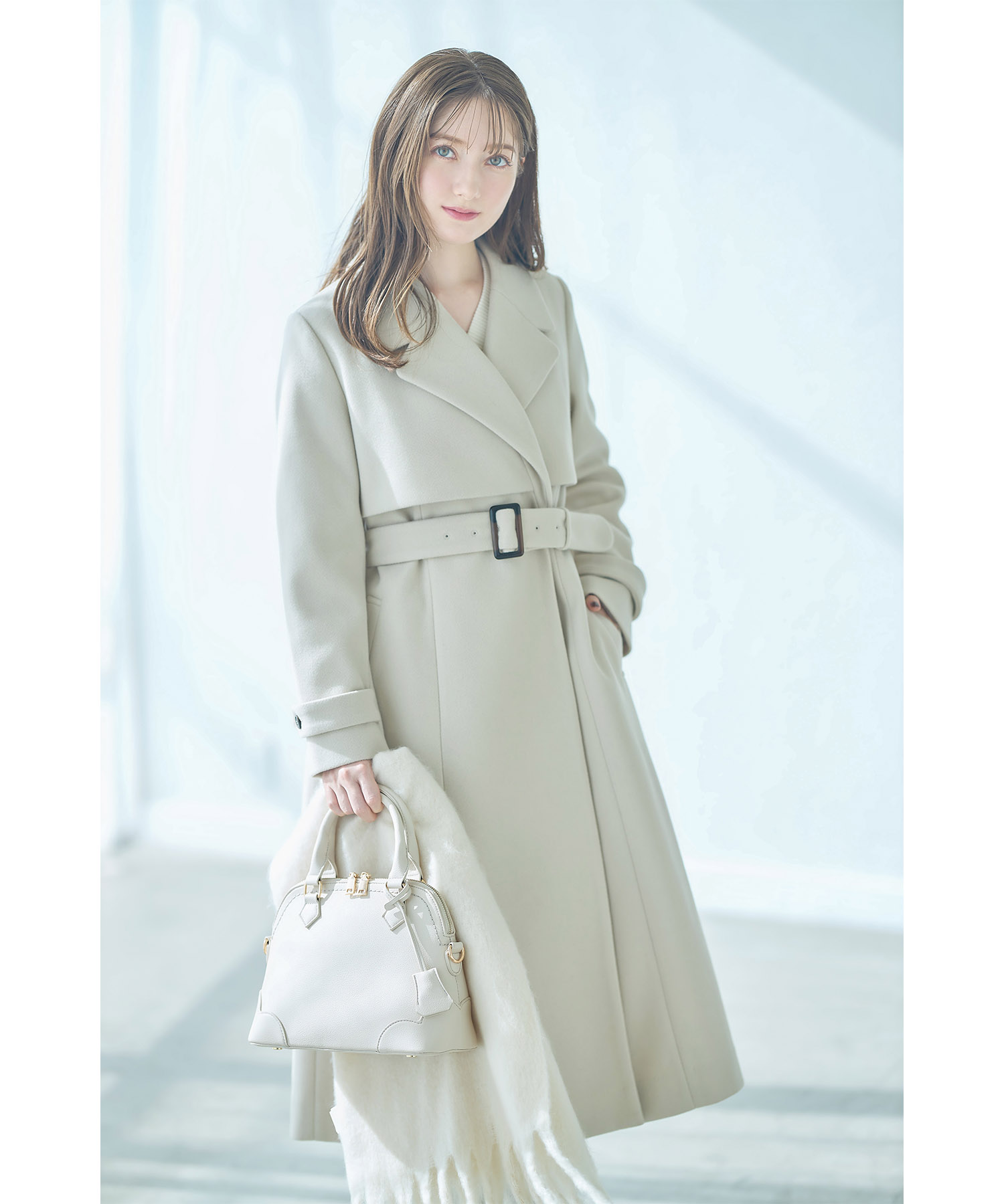 楽天市場】シーンを問わず心強い味方♪ベルト付きヨークデザインロング