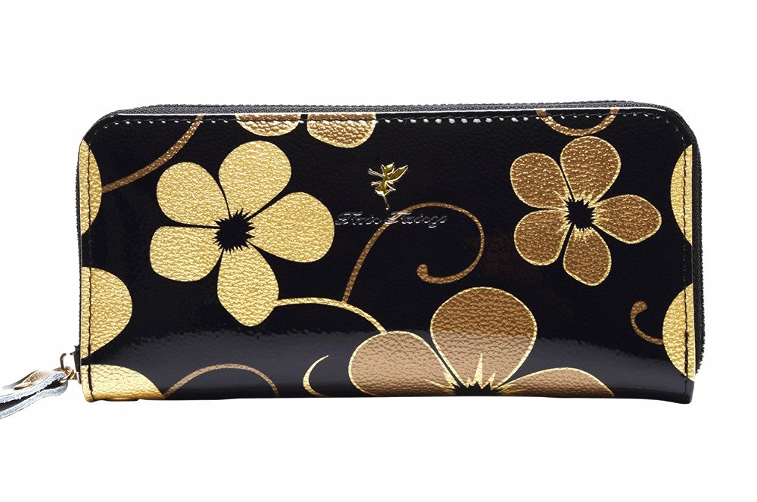 楽天市場】ブラック花柄 大人可愛い 花柄 和柄 財布 エナメル ラウンド