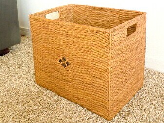 楽天市場】アタかご製 新聞ラック【35cm×25cm×高さ30cm】大型 大