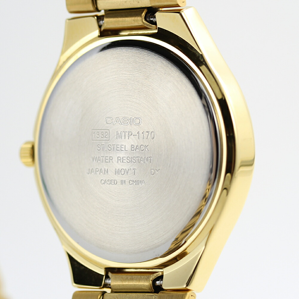 楽天市場】CASIO カシオ クォーツ MTP-1170N-9A ゴールド メンズ 海外