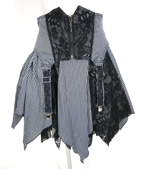 楽天市場】【中古】ALGONQUINS / ストライプ柄 コルセット付レース