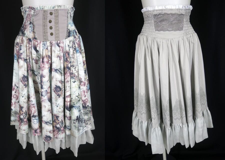 OzzOnONESTE オッズオン オネスト リバーシブルシャーリングスカート