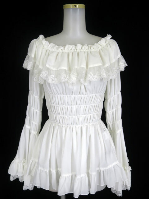 楽天市場】ATELIER PIERROT / レースシャーリング姫袖ブラウス